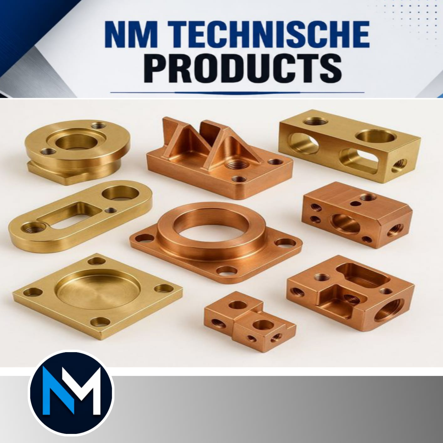 Copper machined components